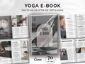 Yoga Ebook Template 70-Page Canva Fitness Yoga Coach Workbook Template Workout Personal Training Nutrition Coach