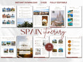 Editable Travel Itinerary Template: Customizable Trip Planner (Canva PDF)