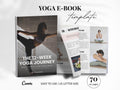 Yoga Ebook Template 70-Page Canva Fitness Yoga Coach Workbook Template Workout Personal Training Nutrition Coach
