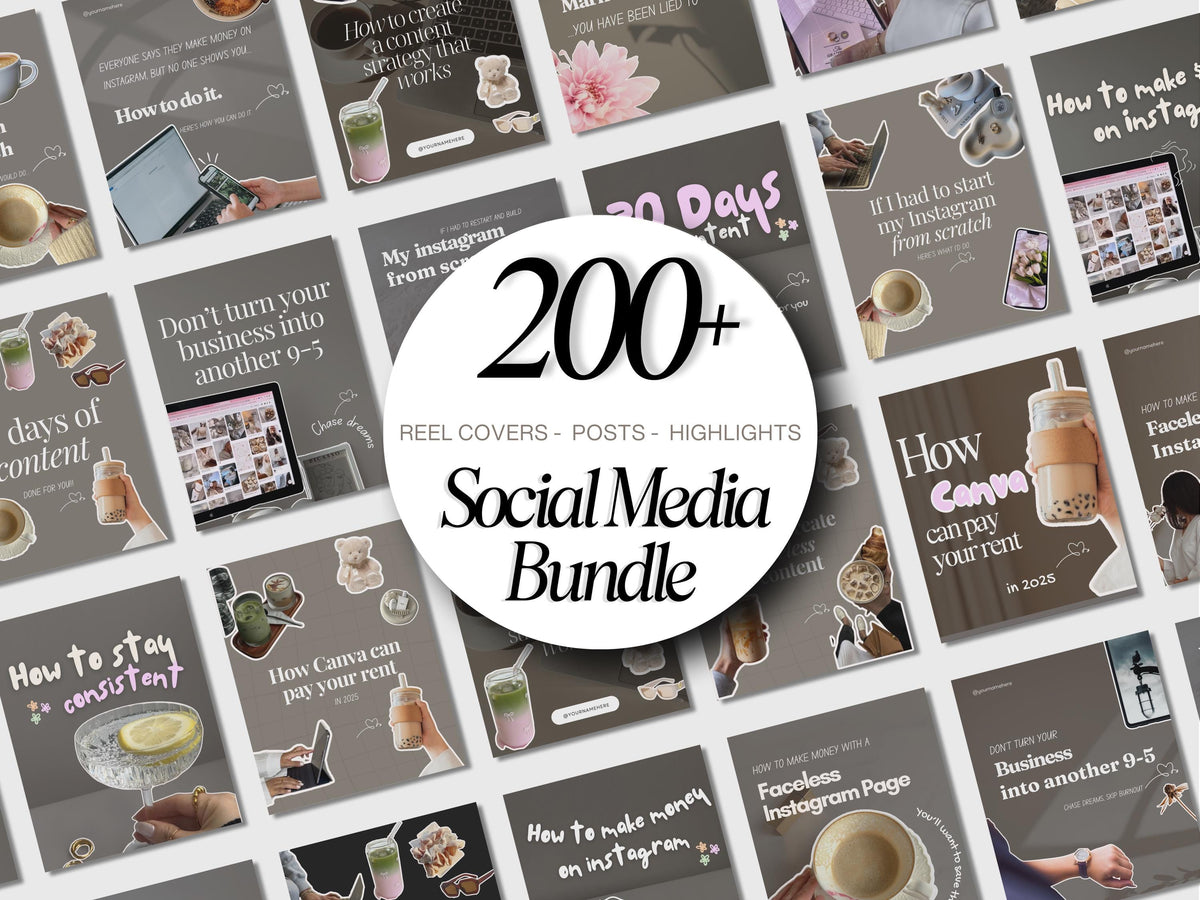 Social Media Manager Template Dark Aesthetic Canva Templates Social Media Marketing Portrait Instagram Post Templates Carousel Posts