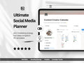 Notion Social Media Manager Template | Content Calendar Planner with Idea Bank Branding Strategy Analytics & Campaign Tracker