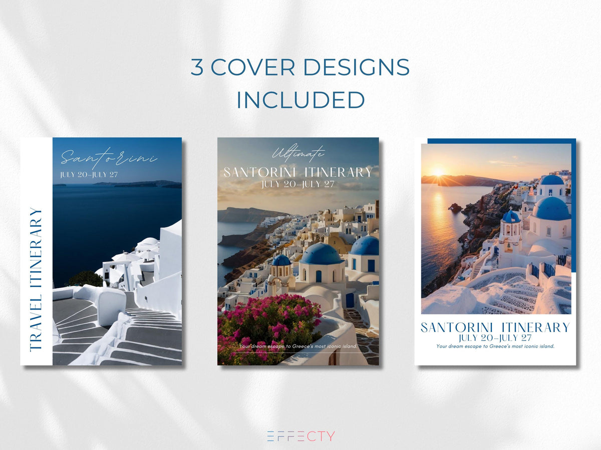 Editable Travel Itinerary Template: Canva Trip Planner (Digital Download)