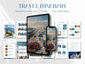 Editable Travel Itinerary Template: Canva Trip Planner (Digital Download)