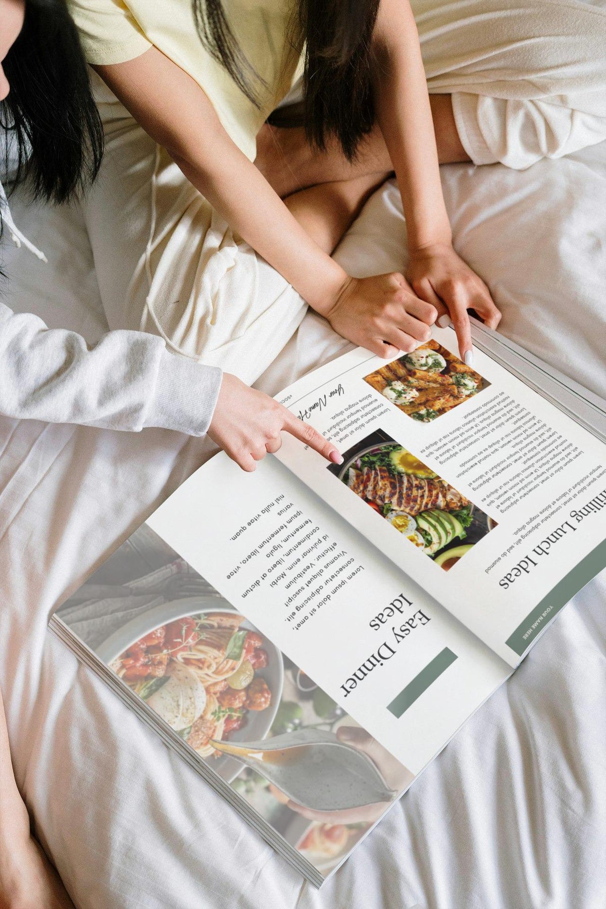 Editable Recipe eBook Template: 40-Page Cookbook Design for Canva (Digital Download)