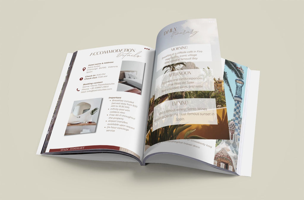 Editable Travel Itinerary Template: Customizable Trip Planner (Canva PDF)