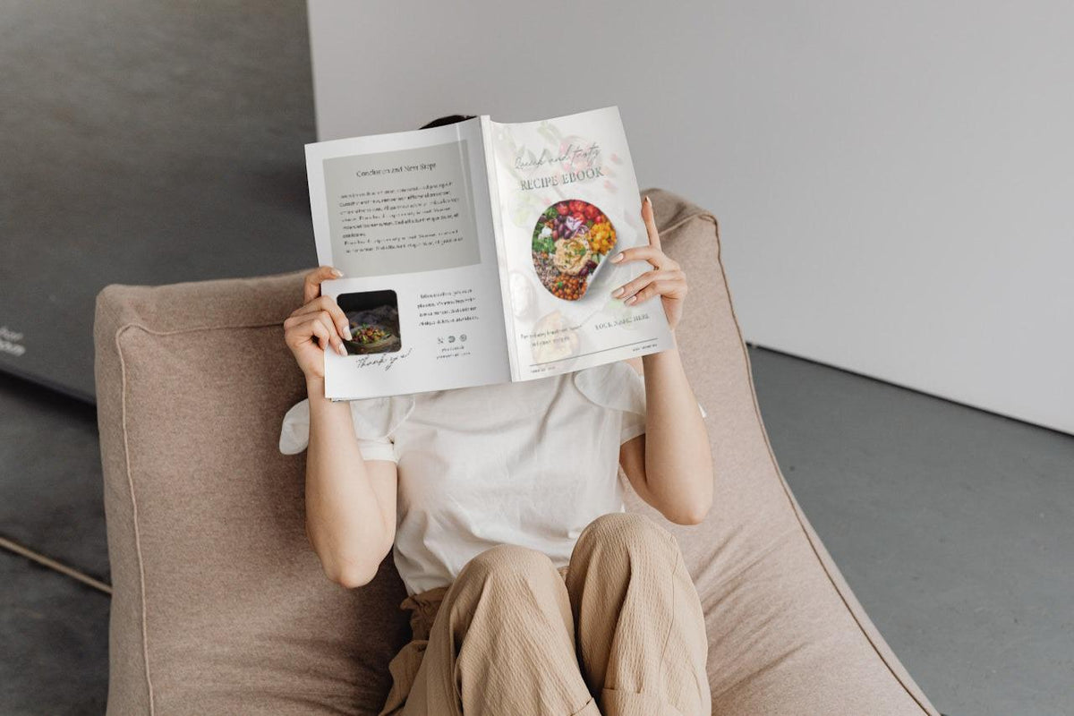 Editable Recipe eBook Template: 40-Page Cookbook Design for Canva (Digital Download)