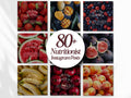 Nutritionist Instagram Post Templates: Editable Food Social Media (Digital Download)
