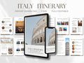 Editable Travel Itinerary Template: Canva Trip Planner (Digital Download