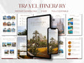 Editable Travel Itinerary Template: Customizable Trip Planner (Canva PDF)