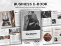 Business Ebook Template: 60-Page Editable Canva Workbook for Coaches (Digital Download)