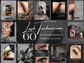 Lash Tech Instagram Post Templates: Editable Canva Social Media