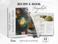 Cookbook Recipe Ebook Template for Fitness Coaches & Content Creators, 25 Page Canva Cookbook with Nutrition Info