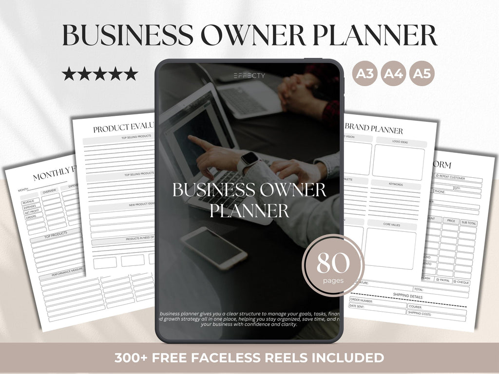 Editable Business Planner Canva Template: Small Business Toolkit (Digital Download)
