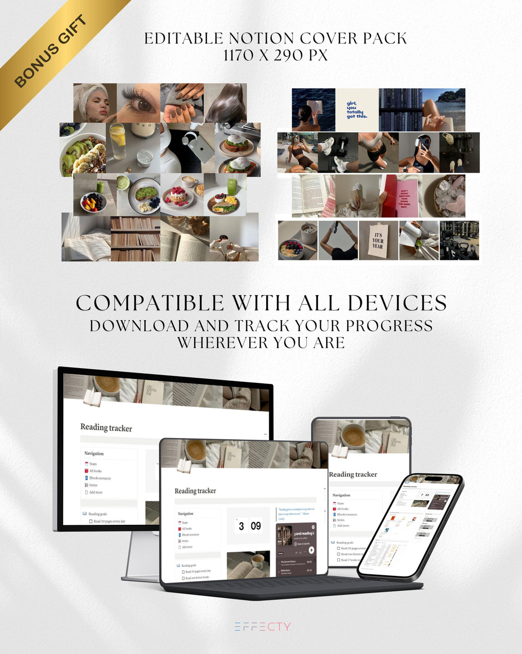 Notion Reading Tracker Template: Digital Book Journal (Digital Download)