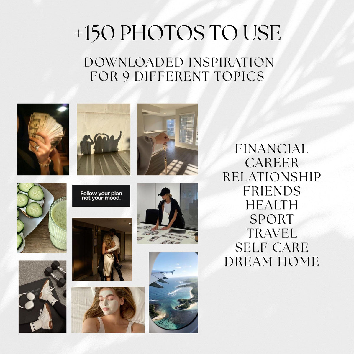 2026 Vision Board Template: Editable Canva Mood Board (Digital Download)