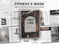 Fitness Ebook Template: 70-Page Canva Workbook for Coaches (Digital Download)