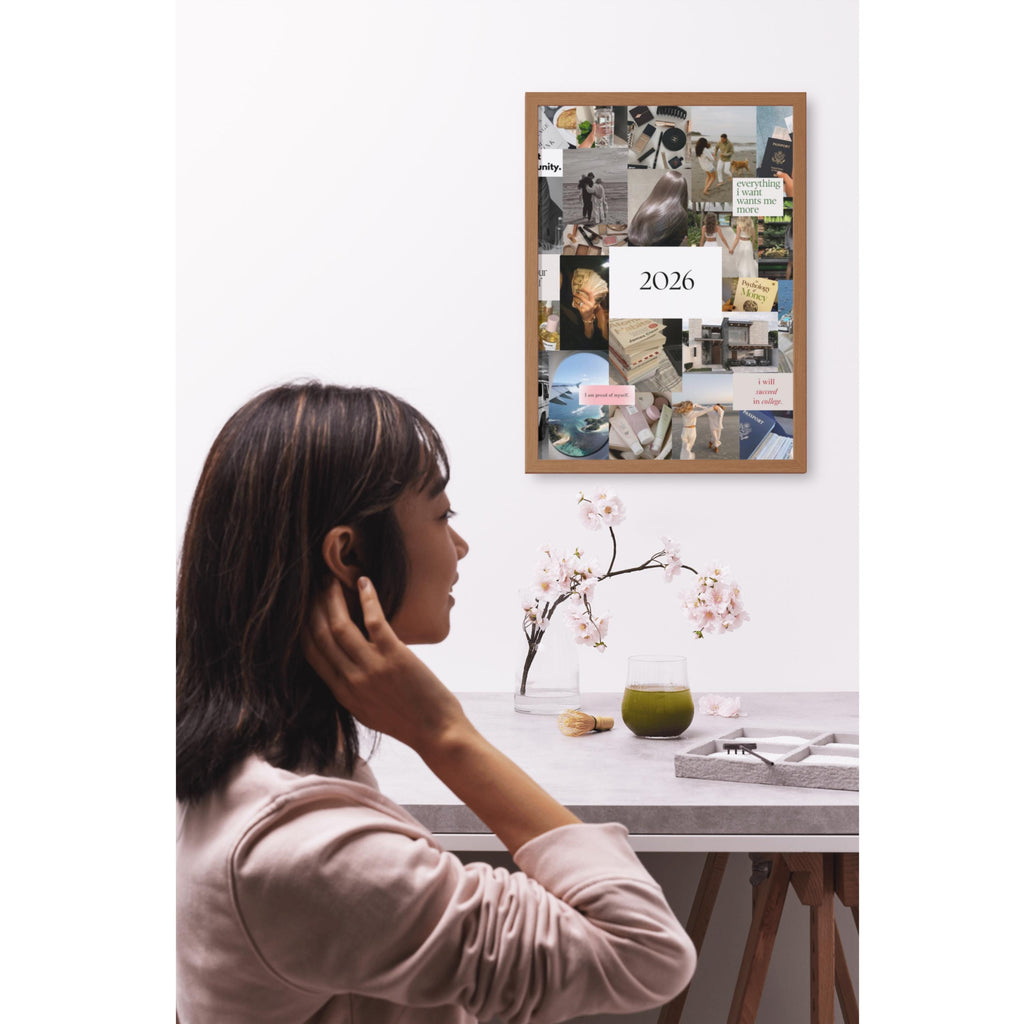 2026 Vision Board Template: Editable Canva Mood Board (Digital Download)